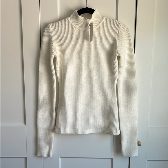 Naked Wardrobe Cream Ribbed Turtleneck Sweater | M - Picture 1 of 3